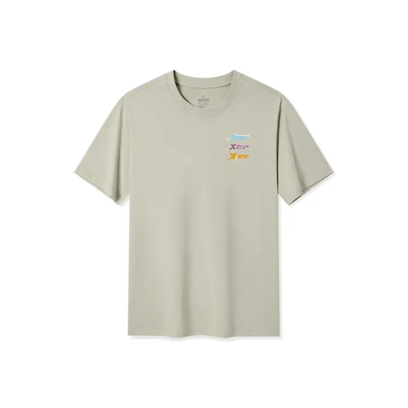 XTEP T Shirt Unisex Grab Iron Gray-0