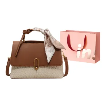 WHEELY BABY+ PU Handbag, Shoulder Bag, Crossbody Bag Women's Brown & Ecru, Black, Coffee & Green, Coffee