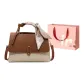 Brown & Ecru+Shopping Bag