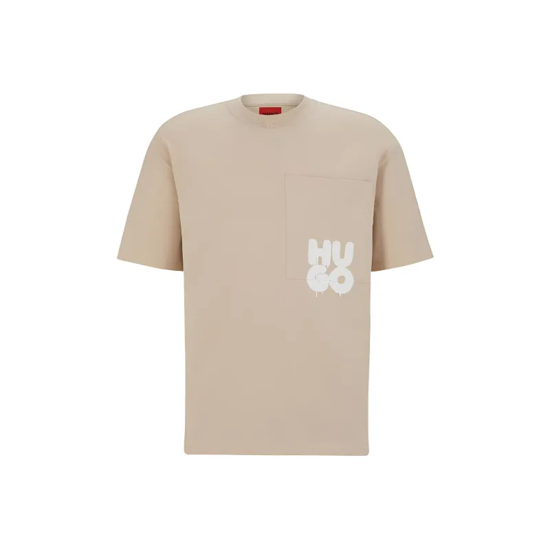 HUGO BOSS SS23 T Shirt Men's Light Beige-0