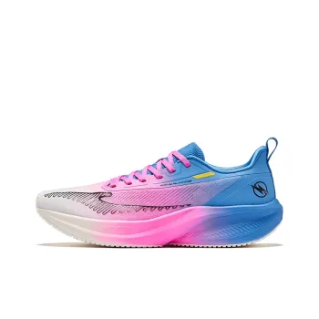Erke Lightning 4 Cushioned Slip Resistant Breathable Low Top Casual Running Shoes Men's Blue Pink