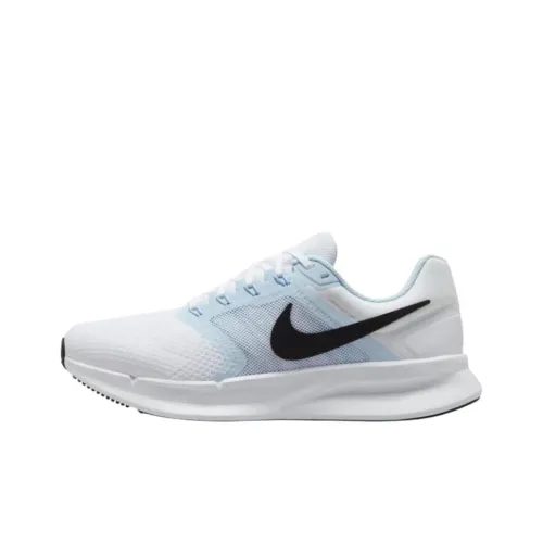 Nike Run Swift 3 Anti Slip Wear Resistant Low Top Training Running Shoes Women's White Blue