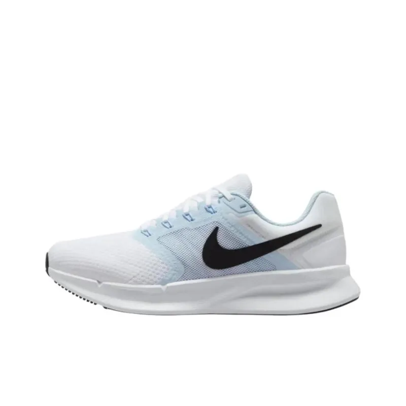 Nike Run Swift 3 Anti Slip Wear Resistant Low Top Training Running Shoes Women's White Blue-0
