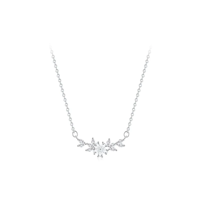 QIANFANGDAHUANGYE White Gold Plated Necklaces Women's-0