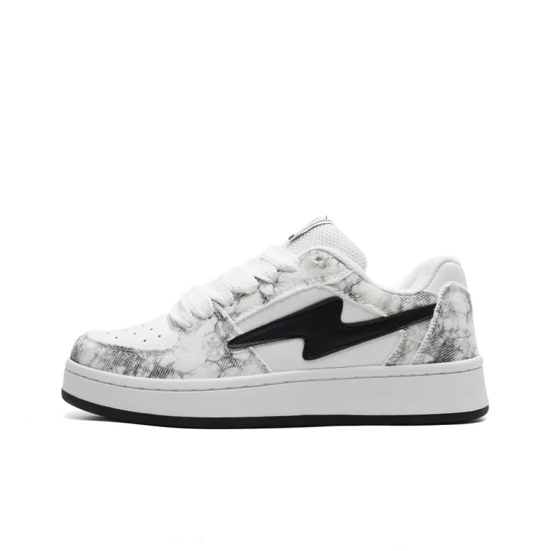 T628 Lightning Puffy Shoes Slip Resistant, Abrasion Resistant, Lightweight Low Top Skateboard Shoes Unisex-29