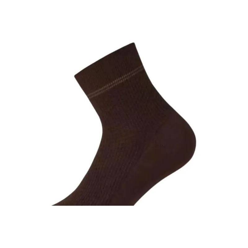 Zegna SS25 Mid Calf Socks Men's 2 Pack Brown-2