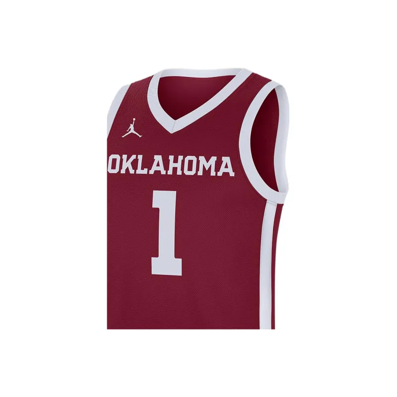 JORDAN Oklahoma Sooners Replica Men's JORDAN Brand College Basketball Jersey-2