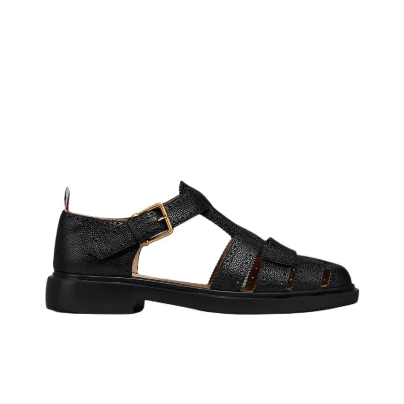 THOM BROWNE Buckle Strap Fastened Fisherman Sandals-1