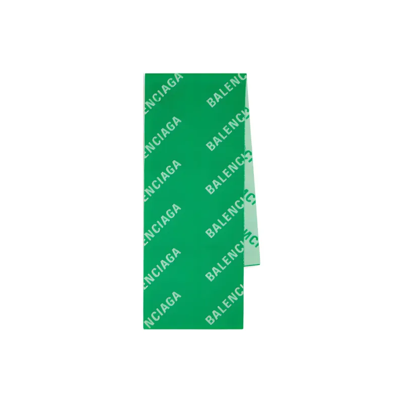 Balenciaga Knit Scarf Unisex Green-1