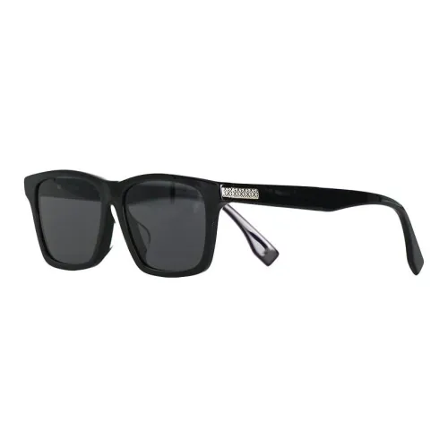 FENDI Plate Frame Square Sunglasses Women's Black