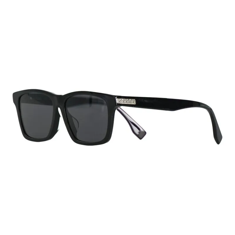 FENDI Plate Frame Square Sunglasses Women's Black-0
