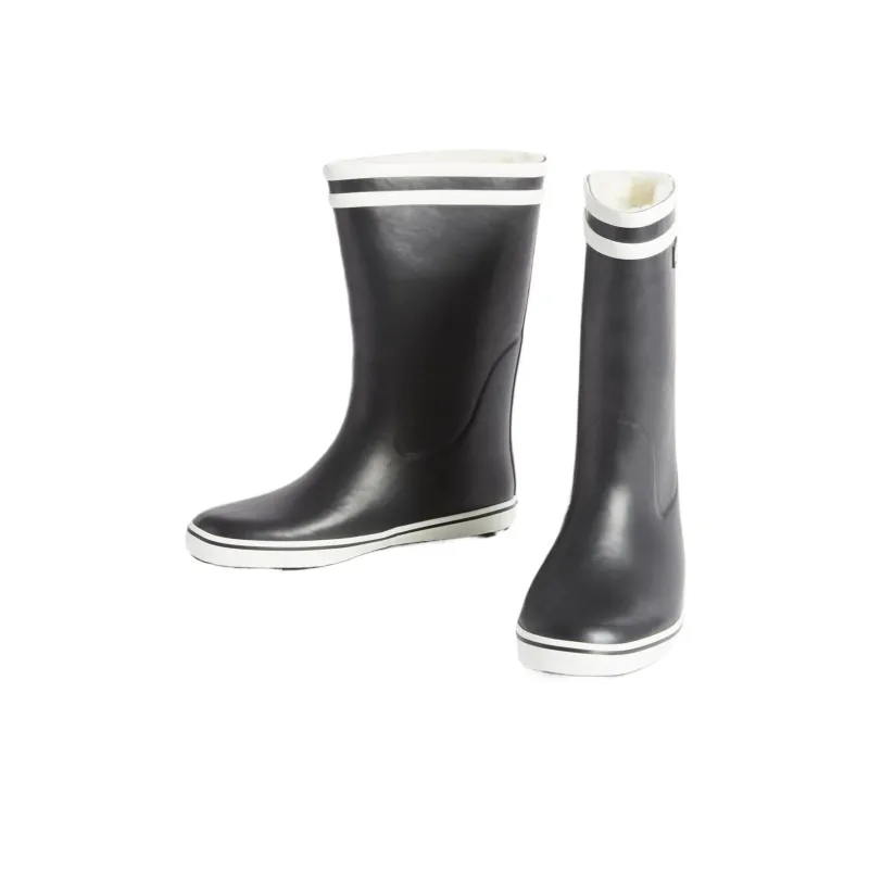 AIGLE MALOUINE FUR 2 Rain Boots Women's Black-1