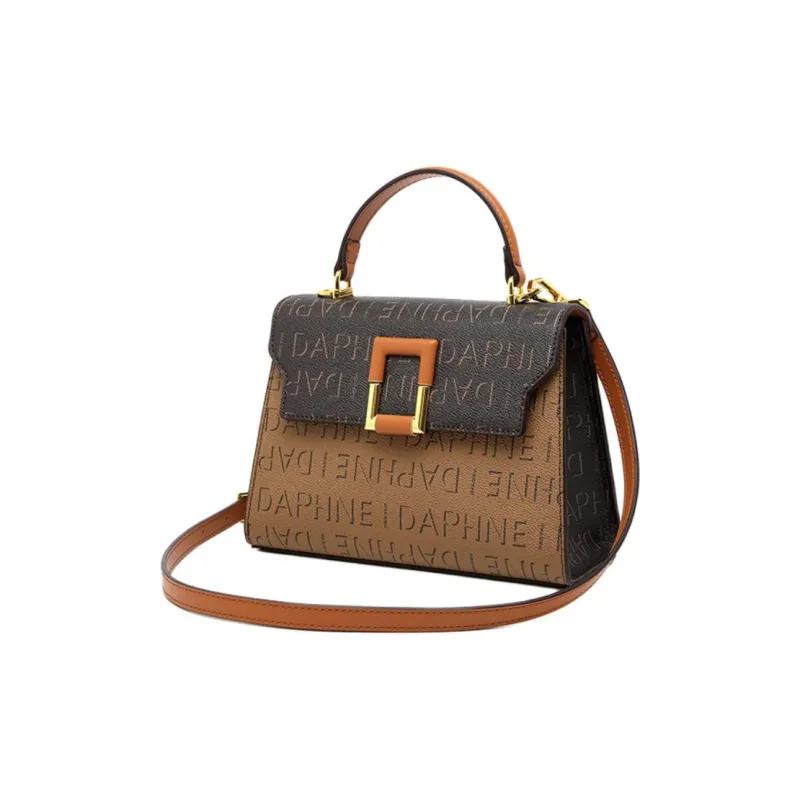 DAPHNE PVC Handbag Women's Brown-4