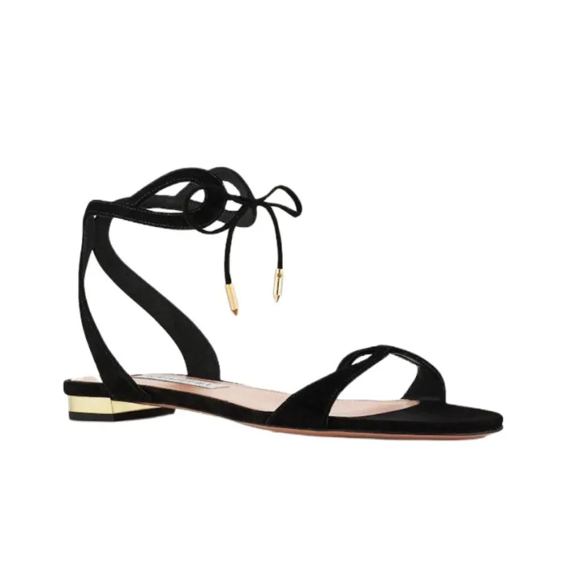 AQUAZZURA Tessa Strap Sandals Women's Black-2