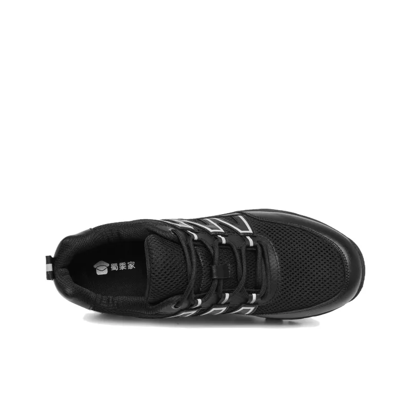 Shu Family Abrasion Resistant Low Top Running Shoes Men's Black-1