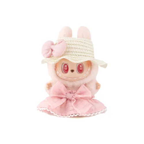 [Modified Doll] POP MART Labubu THEMONSTERS Sitting Party Collection, Vinyl 2.0 Puffy Skirt Bowknot Hang Tag Box 15cm