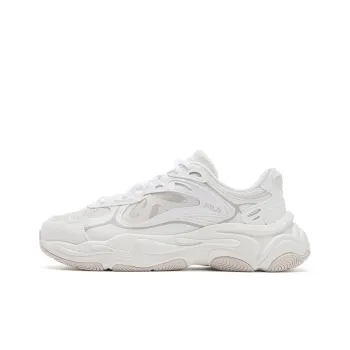 FILA Mars 4 Mars Shoes Slip Resistant, Abrasion Resistant, Breathable Low Top Casual Shoes Women's White Gray