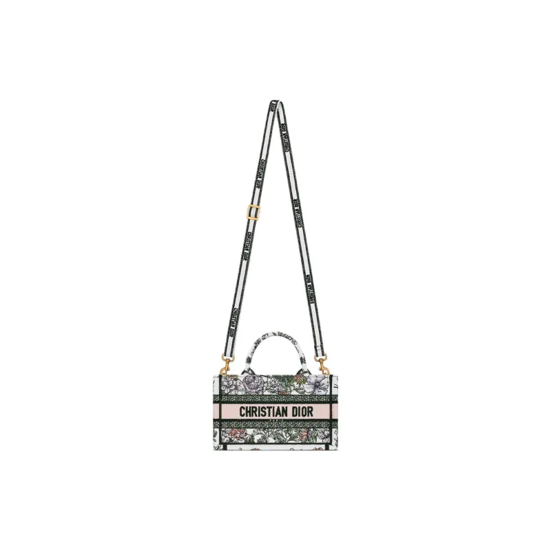 DIOR BookTote Cotton Tote Bag, Shopping Bag, Shoulder Bag, Handbag Mini Women's Multicolor-1