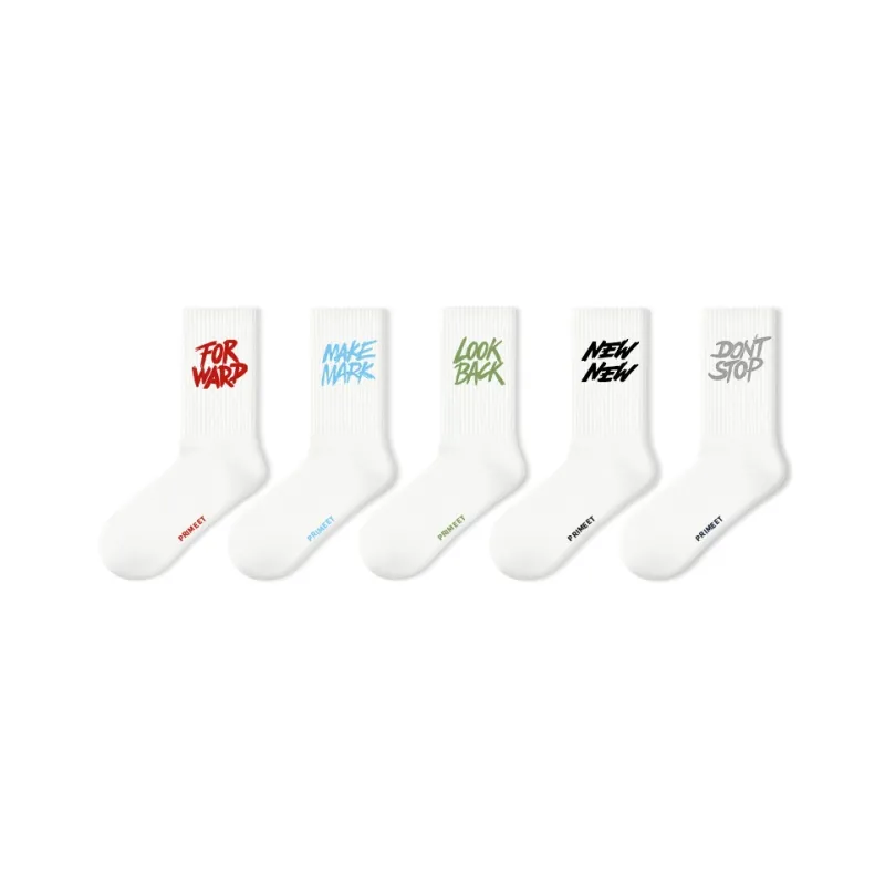 Primeet Mid Calf Socks Men's 5 Pack-24