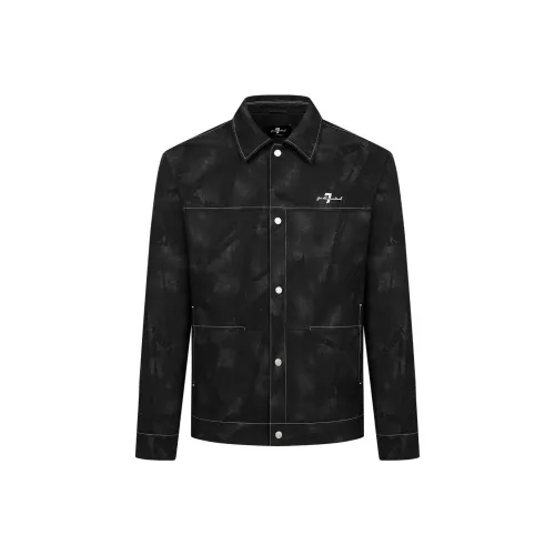 7 FOR ALL MANKIND Jackets Coats Unisex Black