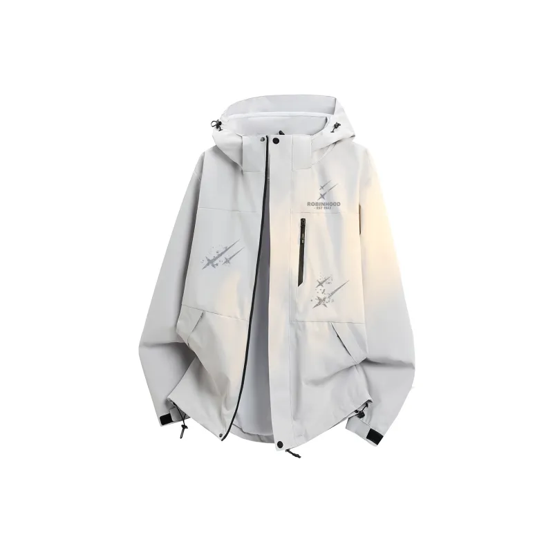 ROBINHOOD Water-Resistant Windproof Wear-Resistant Warm Windbreaker Jacket Unisex-24