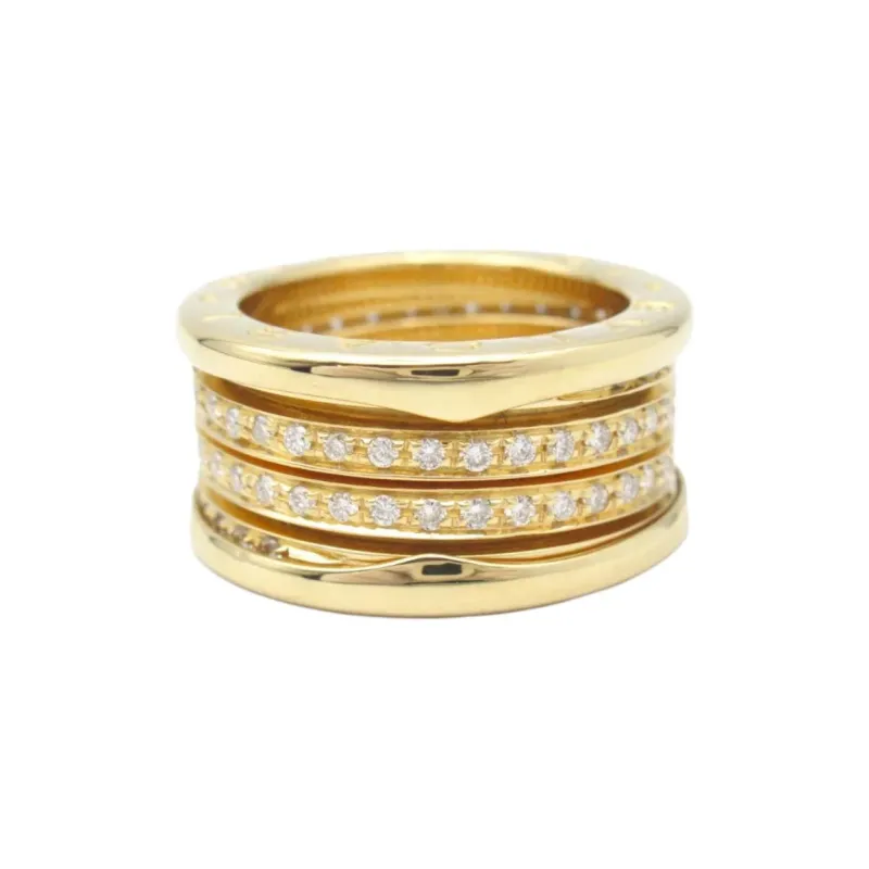 BVLGARI 2010s 18kt Yellow Gold B zero1 Diamond Ring-0