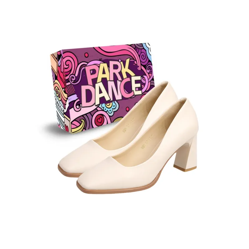 PARK DANCE Chunky Heel High Heels Women's-5