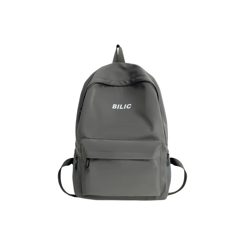 Single Warehouse Composite Cloth Backpack Regular Unisex Gray/Black/Burgundy/Ecru-19