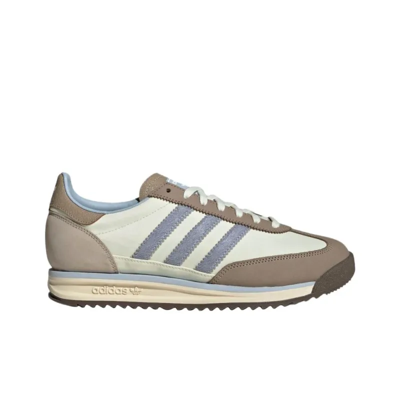 Adidas Originals SL 72 RS Anti Slip Wear Resistant Low Top Casual Shoes Unisex Ivory White Blue-2