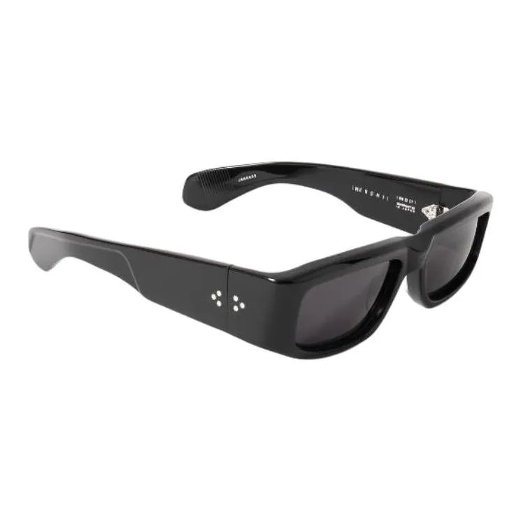 JACQUES MARIE MAGE Acetate Square Sunglasses Unisex Black-1