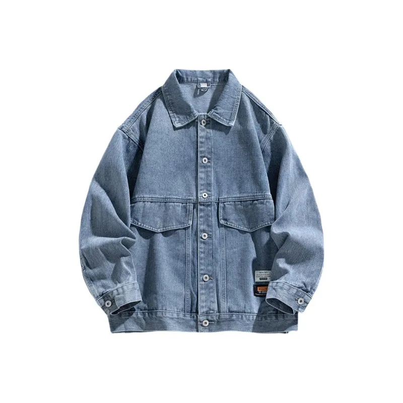 NAXUSTO Denim Jacket Workwear Top Unisex-0