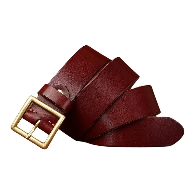 JEANSWEST Cow Leather Belts Men's 3.8cm-3