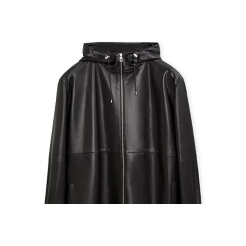 LOEWE Leather Jackets Men Black-3