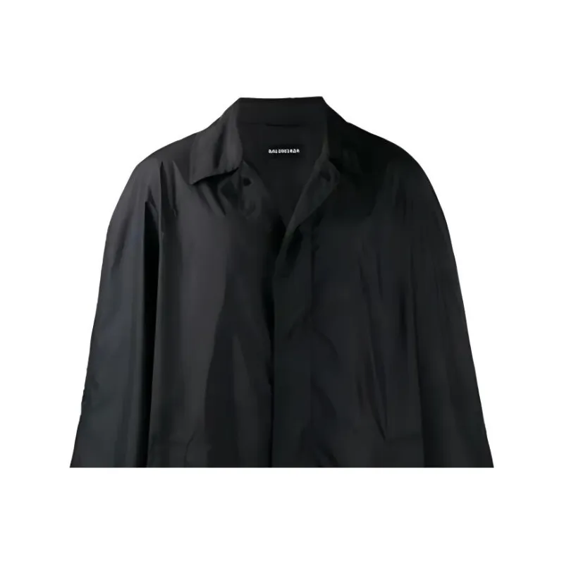 Balenciaga Trench Coat Men's Black-3