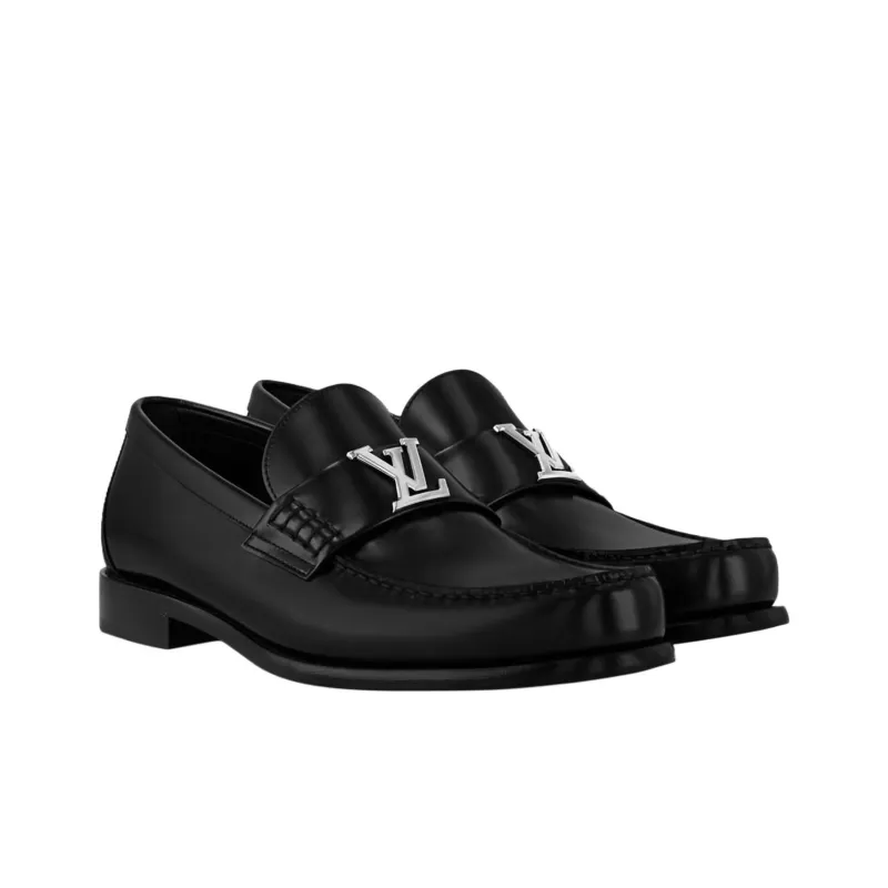 LOUIS VUITTON Major Loafers Men's Black-2