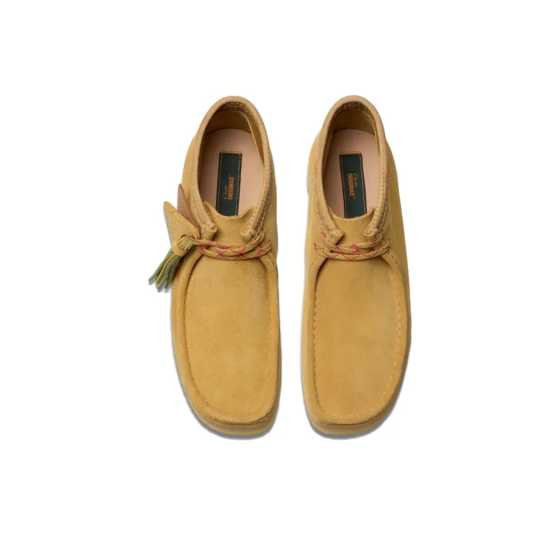 Clarks Wallabee Ankle Boots Men's Gold Umber-3