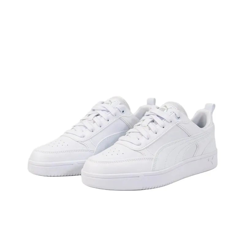 PUMA DRIBBLE Anti Slip Wear Resistant Low Top Skateboard Shoes Unisex White-2