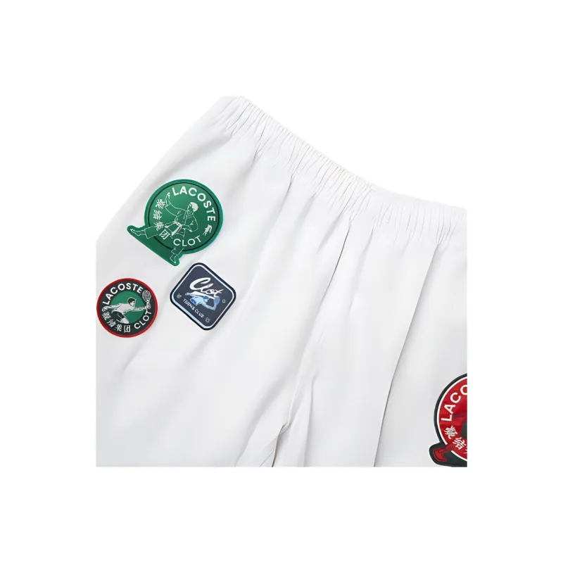 LACOSTE x CLOT Casual Pants Unisex White-1