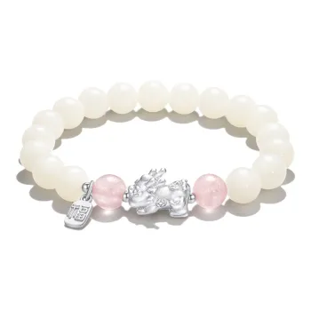 Blooming Petals White Jade Bodhi Bracelets Unisex