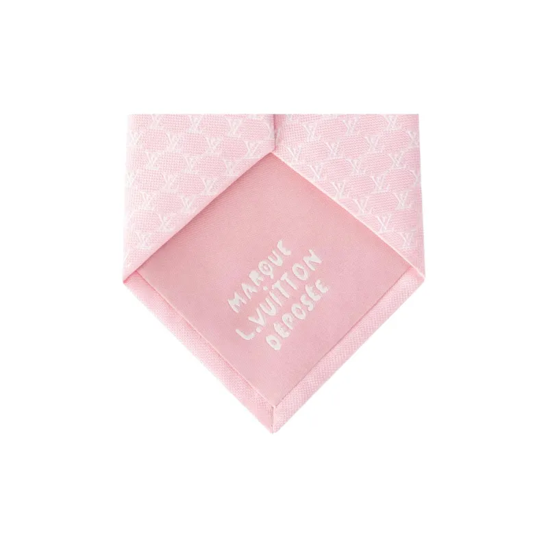 LOUIS VUITTON Silk Ties Men's Light Pink-2