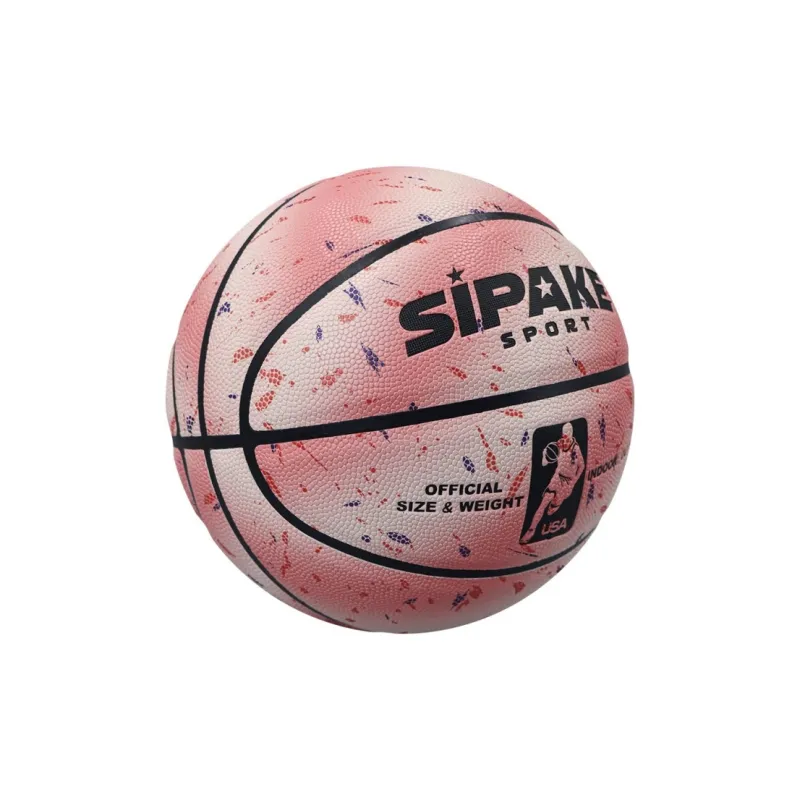SIPAKESPORT PU Basketball Starry Sky Ocean Pink Size 6 Size 7 Street Unisex-3