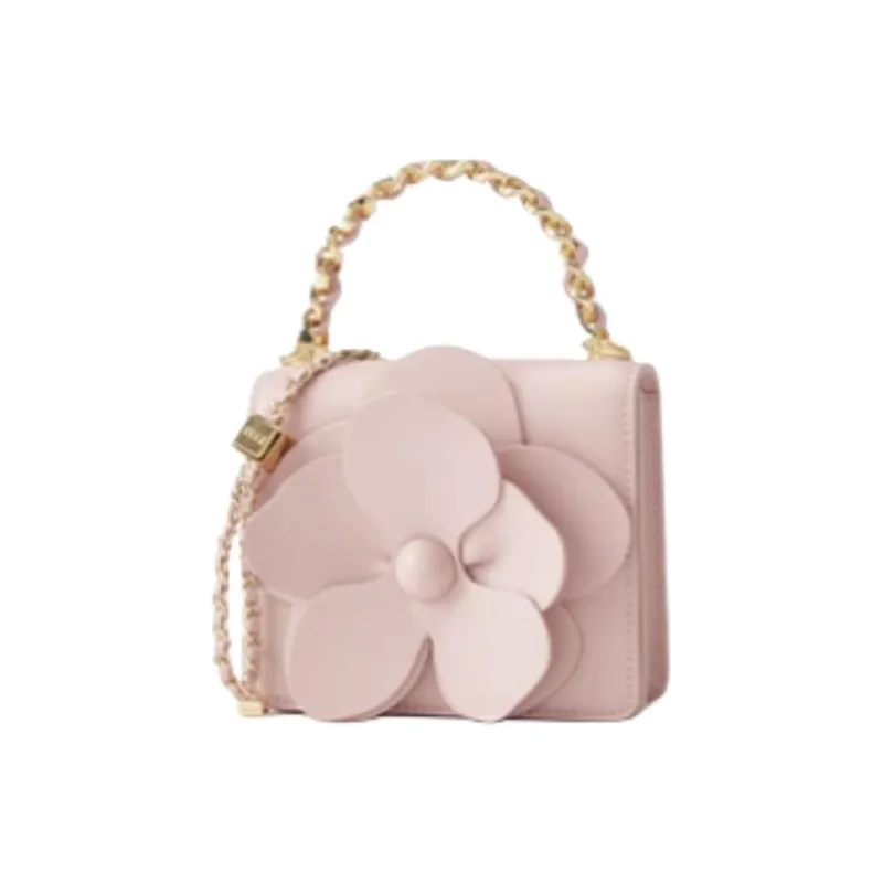 ELLE Synthetic Leather Shoulder Bag, Crossbody Bag, Handbag Mini Women's Cherry Blossom Pink/Black/Lemon-1