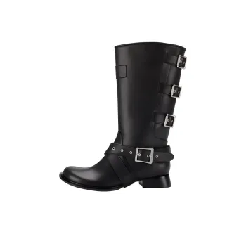 Untitlab Knee-high Boots Unisex Black