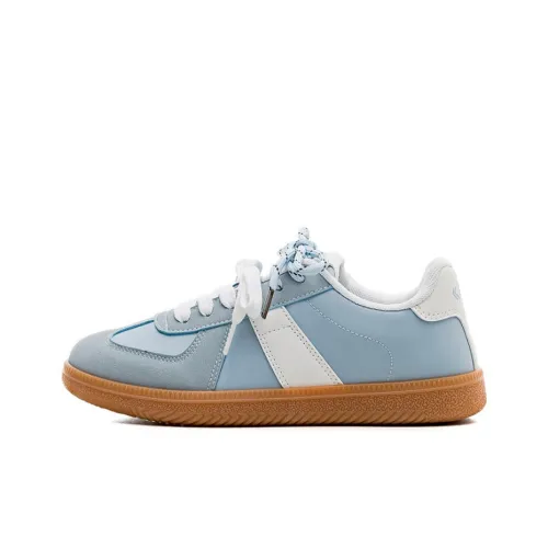 Dafu Leaps Forward Coverage Slip Resistant Low Top Skateboard Shoes Women's Blue