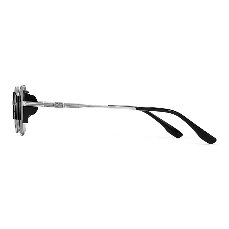 Morakot Alloy Plate Sunglasses Unisex-3