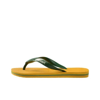 Havaianas Brazil Logo Flip Flops Men's Yellow
