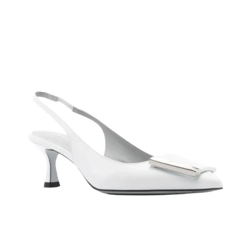 Roberto Festa Medina Slim Heel High Heels 5cm Women's White-2
