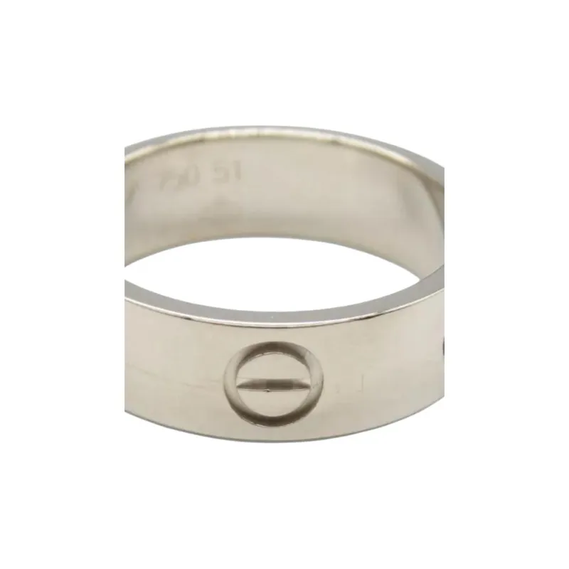 Cartier 2010s Pre owned 18kt White Gold Love Ring-2