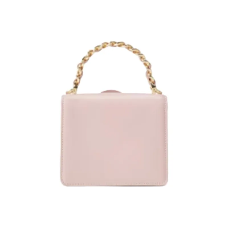 ELLE Synthetic Leather Shoulder Bag, Crossbody Bag, Handbag Mini Women's Cherry Blossom Pink/Black/Lemon-2