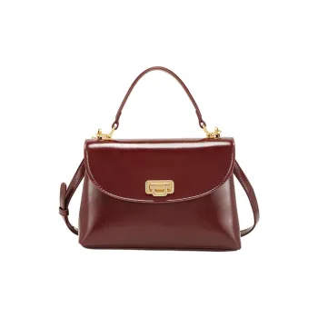 PAYOT Microfiber Synthetic Leather Handbag Regular Women's Burgundy/Coffee/Brown/Black